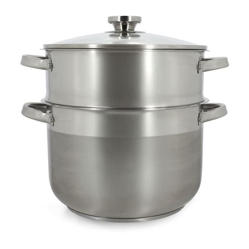Couscoussier - MENASTYL - 4615450 - Stainless steel - 10 liters - Suit
