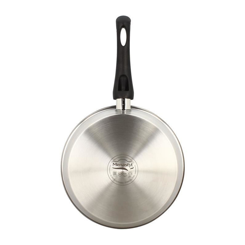 Frying pan - MENASTYL - 6020247 - Stainless steel - 28 cm - Suitable f