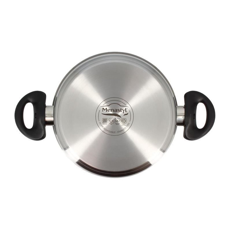 Dutch oven - MENASTYL - First 20 cm - Stainless steel - Suitable for a