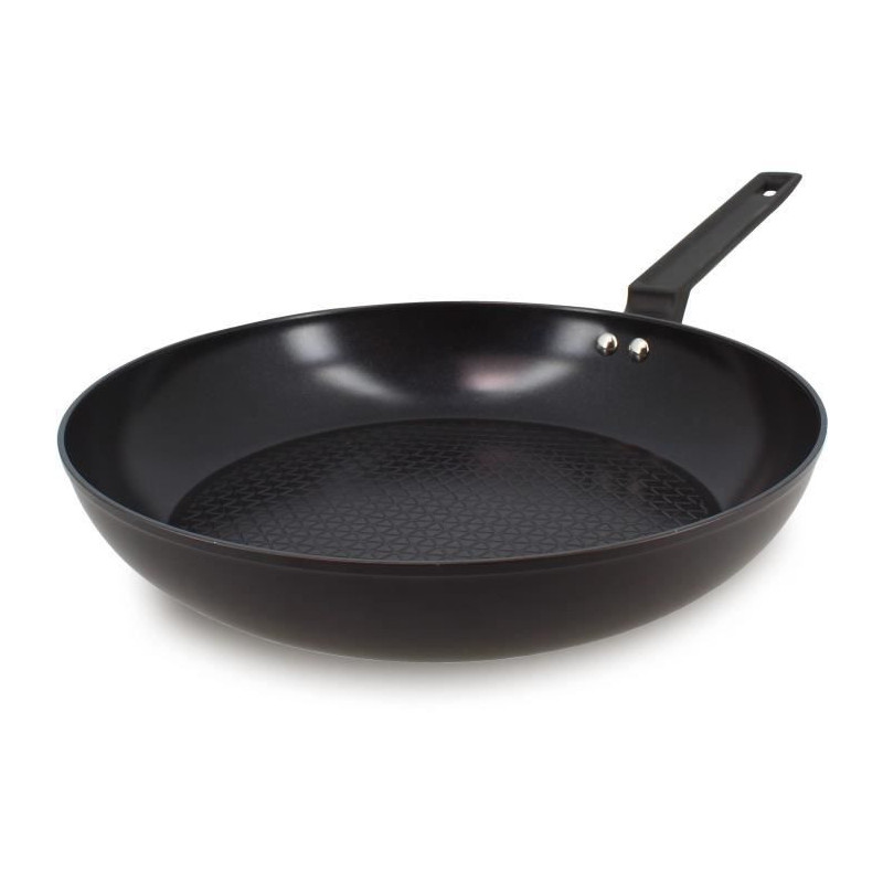 Frying pan - MENASTYL - 6020639 - Forged aluminum - 30 cm - Black - Su