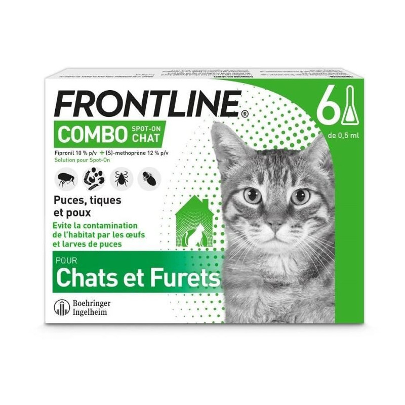 Frontline Combo Chats and Ferrets 6 pipettes
