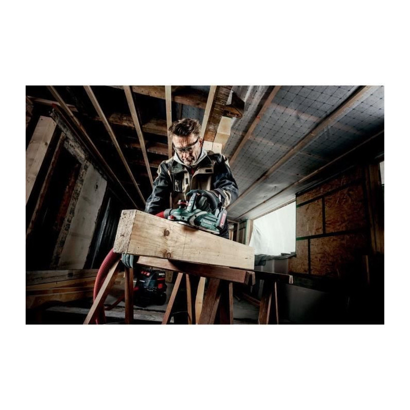 Cordless planer - METABO - HO 18 LTX 20-82 - 18 V - Cardboard