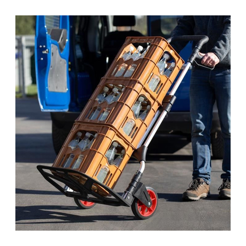 Hand truck - MEISTER - 8985710 - Foldable - 200 kg - Black
