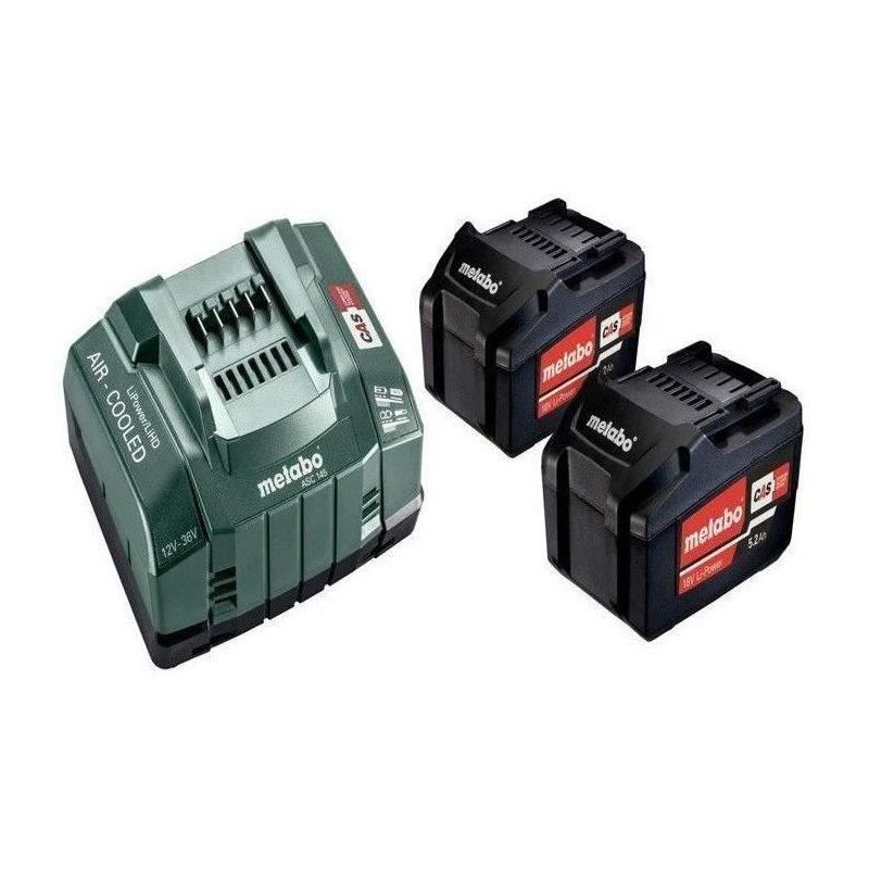 METABO Energy Pack - 2 x 5.2 Ah + Charger AU 30-36