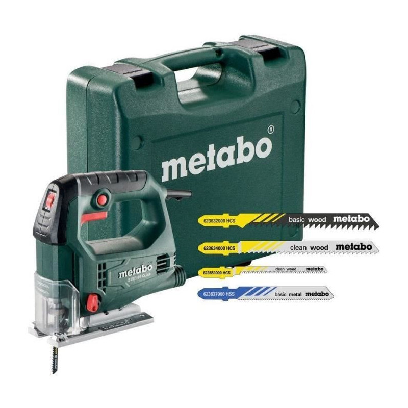 METABO STEB 65 Quick jigsaw - 20 blades - 450W - 600-3000 rpm