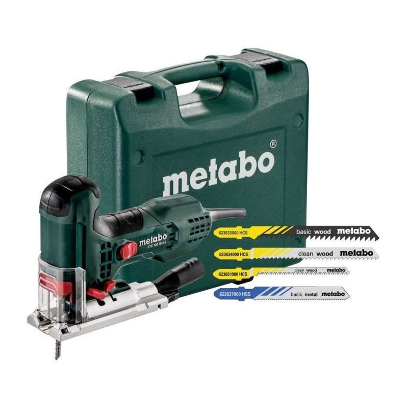 METABO STE 100 Quick Jigsaw - 20 blades - Green - 710W - Wood