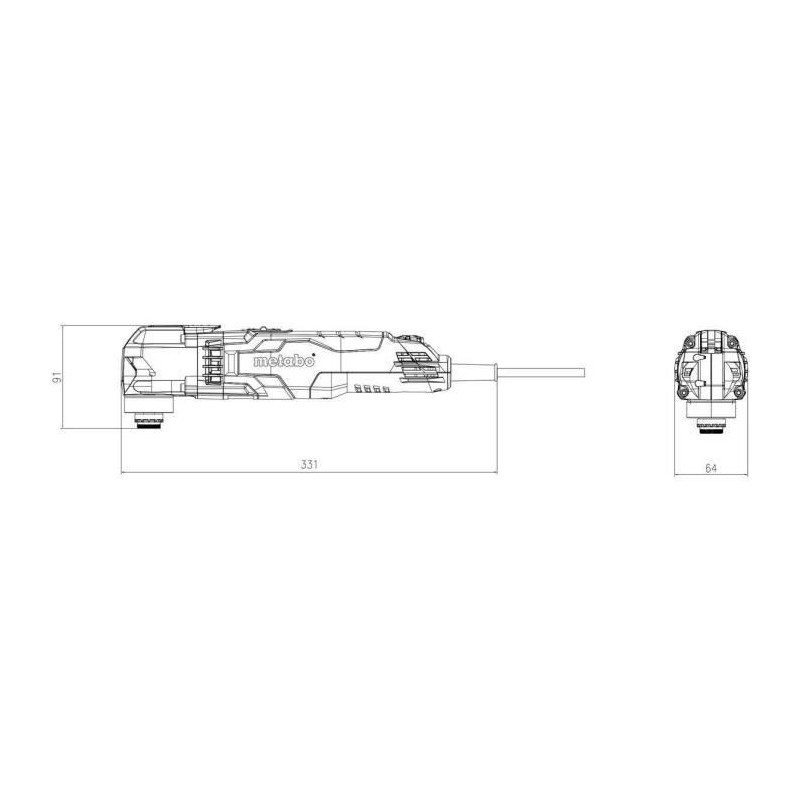 Multifunction tool - METABO - MT 400 Quick - Green - Electric - 400 W