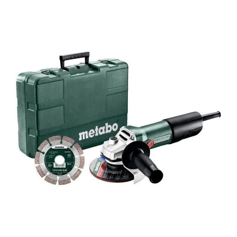 METABO W 850-125 Corded Angle Grinder - Diamond Disc Included