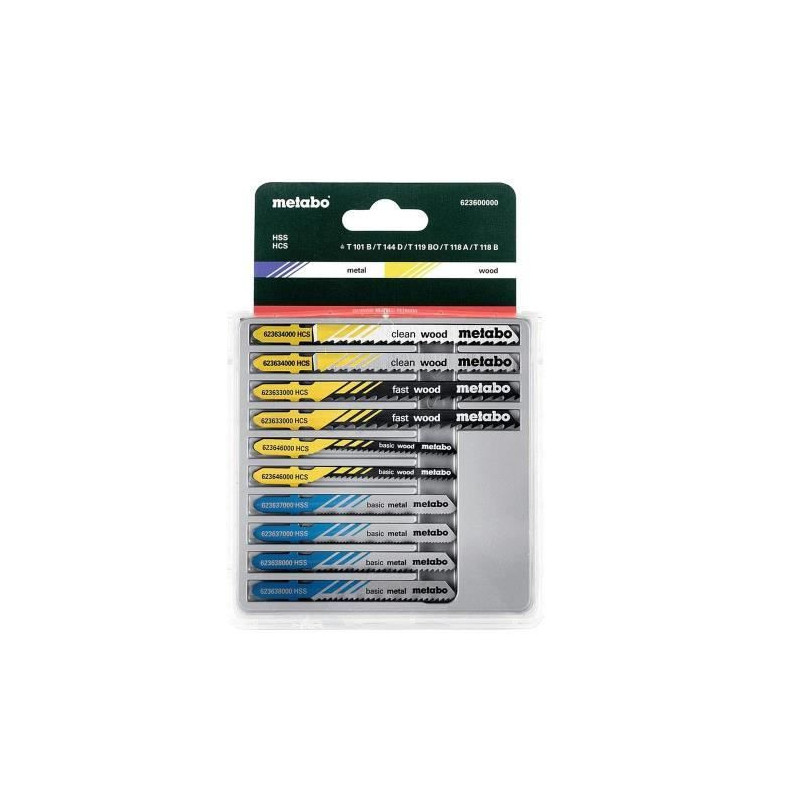 METABO Set of 10 blades for jigsaws