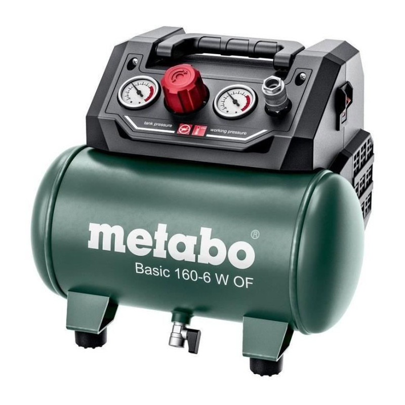 Compressor - METABO - Basic 160-6 W OF - 6 Liters - 900 W - 8 bar