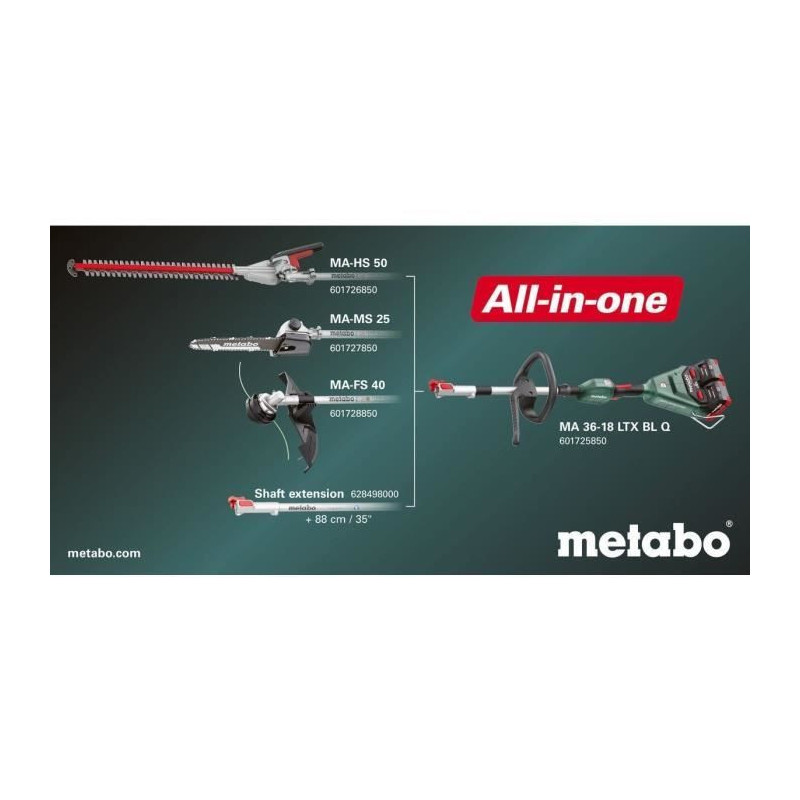 Accessory for brush cutter - METABO - MA-FS 40 - 18 V