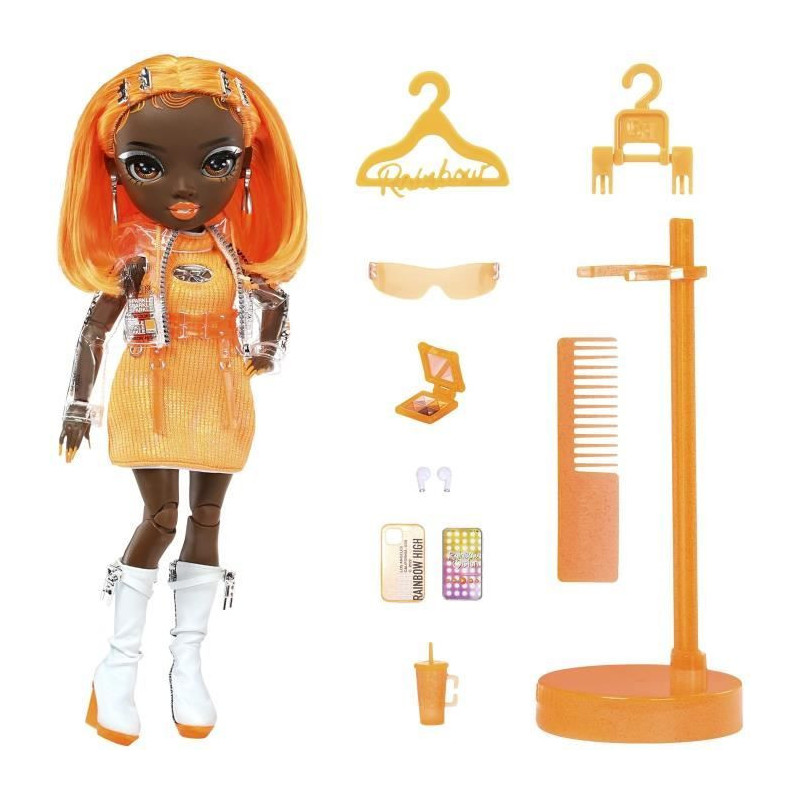 Rainbow High - Mannequin doll - Michelle St Charles (Fluo orange) 5 Se