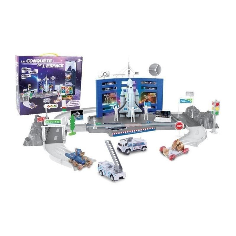 Space Shuttle Launch Station - MGM - 3 metal vehicles - Free stickers