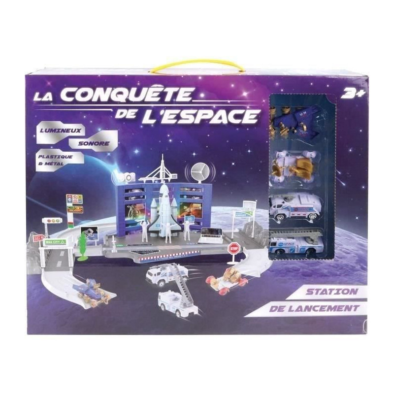 Space Shuttle Launch Station - MGM - 3 metal vehicles - Free stickers