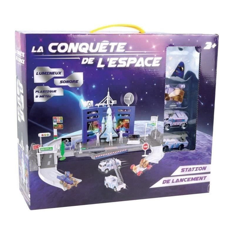 Space Shuttle Launch Station - MGM - 3 metal vehicles - Free stickers