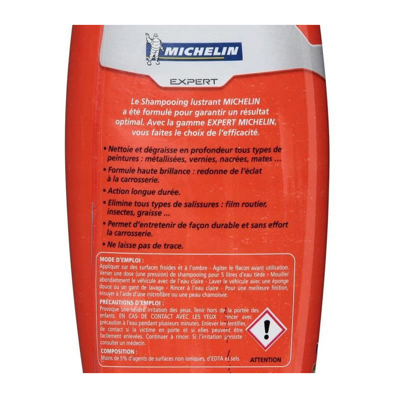 MICHELIN surveys shampooing