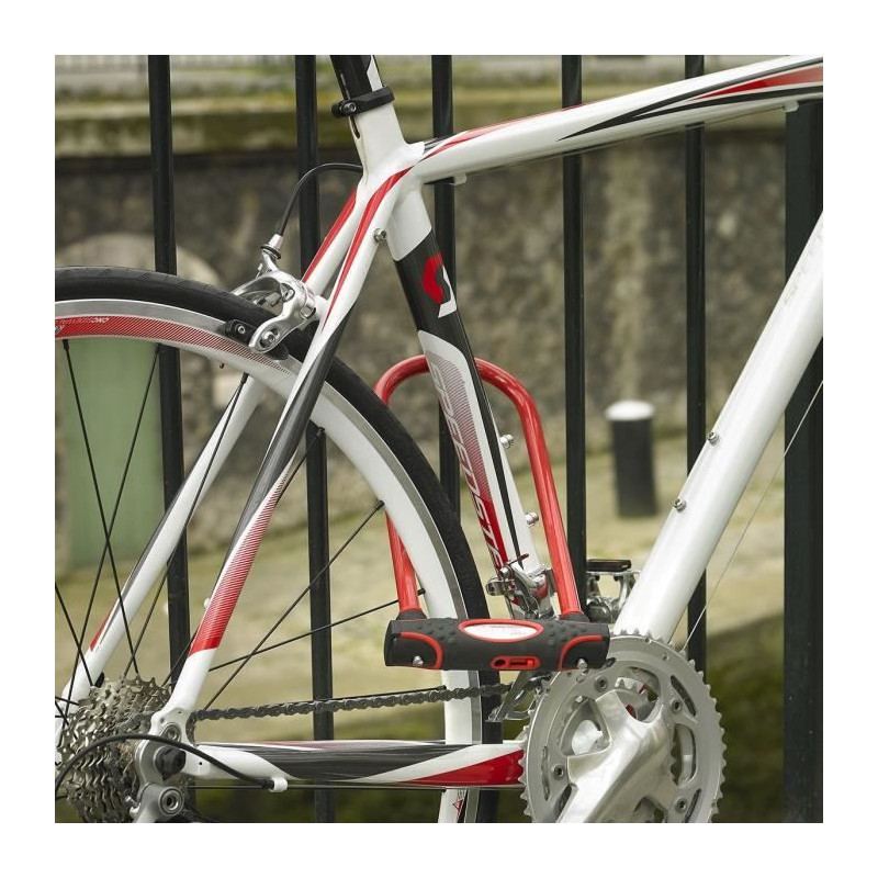 MASTER LOCK U Bike Lock [With Key] [Universal Bike Holder] [Certified