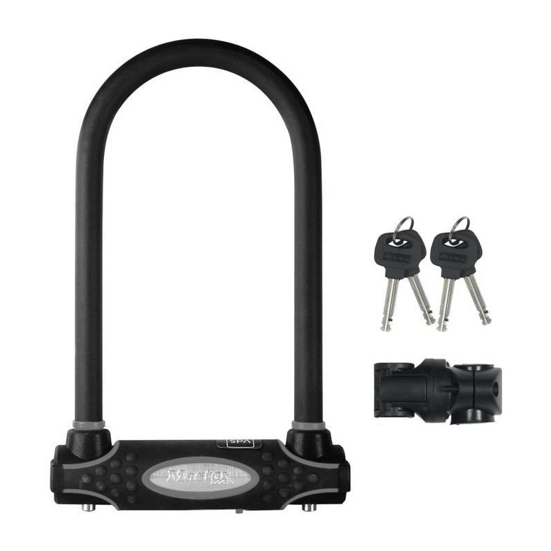 U-Lock Bike Lock - MASTER LOCK - 8195EURDPROCOLWR - Hardened Steel, Ke
