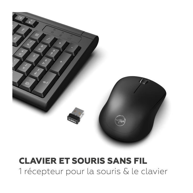 Keyboard and mouse set - MOBILITY LAB - Alpha - Ergonomic - Wireless -