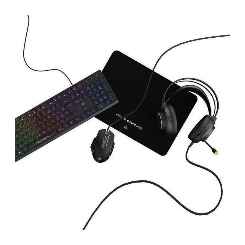 4 in 1 RGB Gaming Pack - MOBILITY - Aquila - Keyboard + Headset + Mous