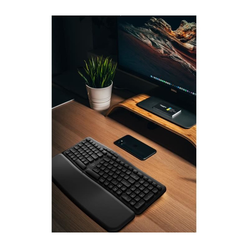 Ergonomic wireless keyboard - MOBILITY LAB - ML313153 - Concave keys -