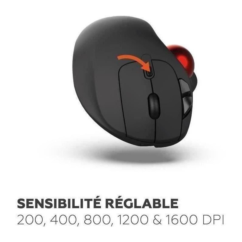 Wireless mouse - MOBILITY LAB - Trackball - Black