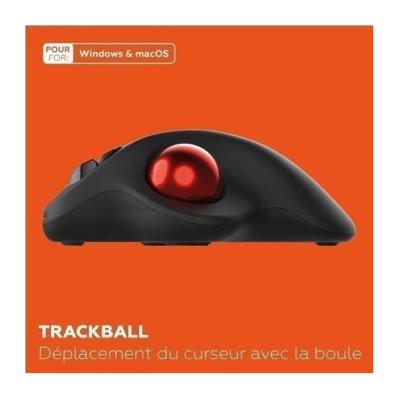 Wireless mouse - MOBILITY LAB - Trackball - Black