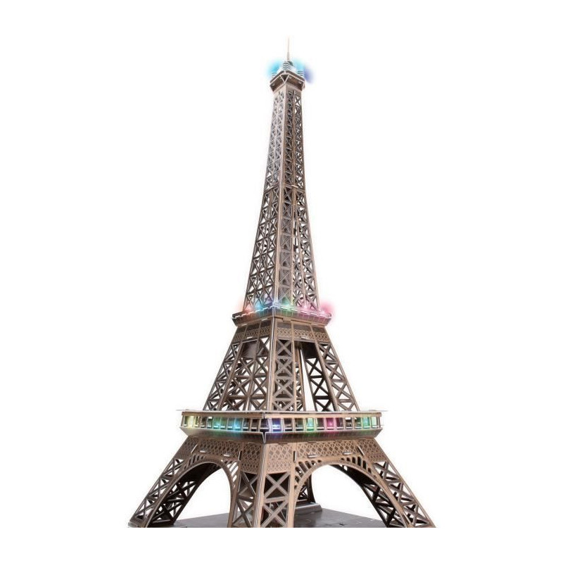 3D Light-Up Puzzle - All Eiffel - Construction Game - EXPLORA - 84 Pie