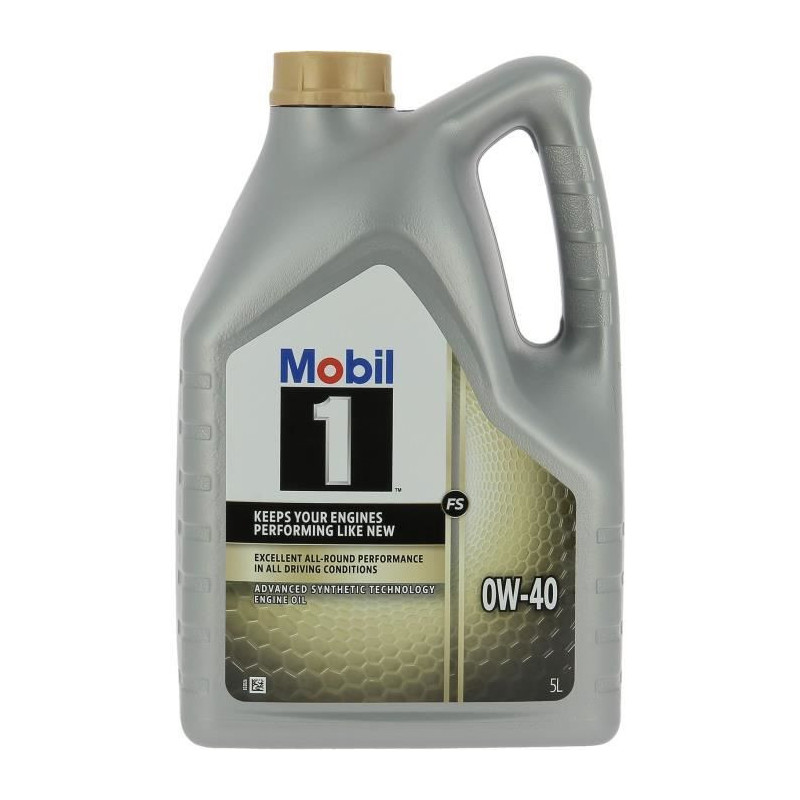 Engine oil can - MOBIL1 - 0W-40 FS - 5 L - 4 seasons