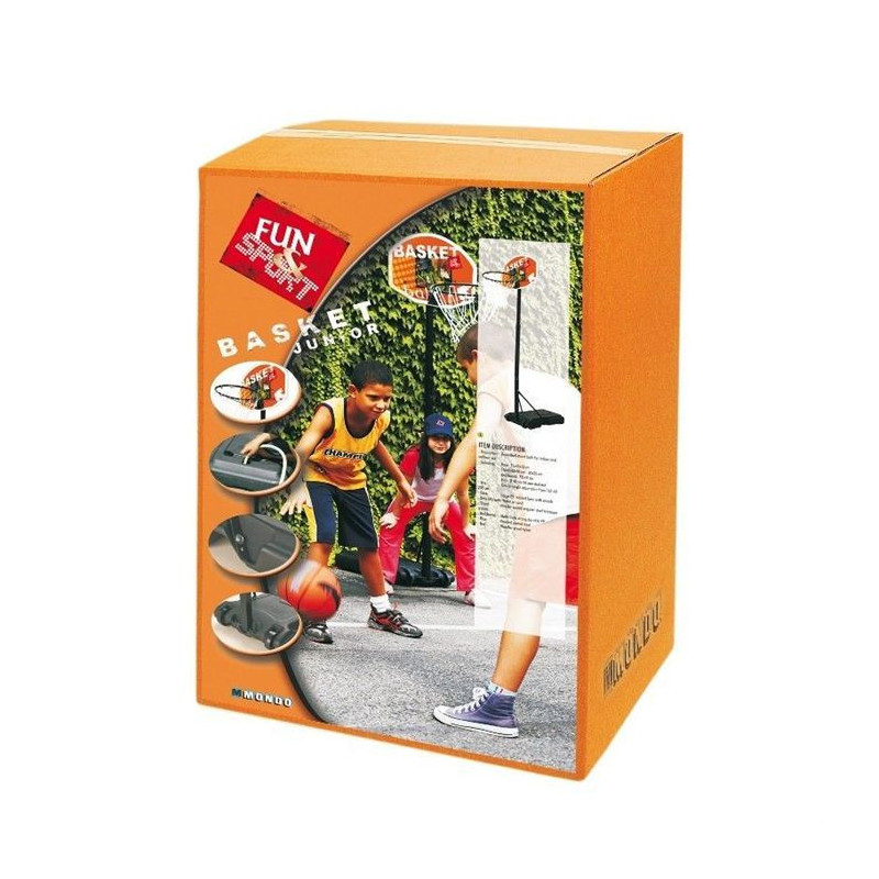 MONDO Junior adjustable basketball hoop from 165 to 205 cm