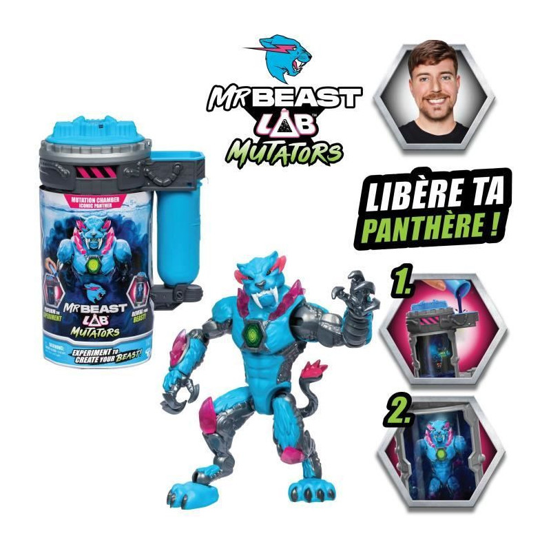 Mutators Iconic Panther Mutation Chamber Figure - MR Beast LAB - Perfo