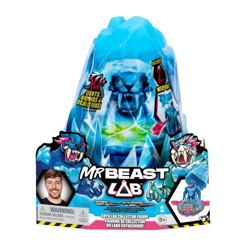 Cryo Lab - MOOSE TOYS - Mr. Beast Lab - 18 cm, 30 Lights and Sounds, 2