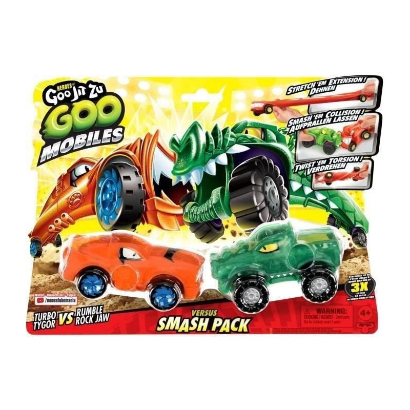 Miniature vehicles - MOOSE TOYS - GOO MOBILES - TURBO TYGER VS RUMBLER