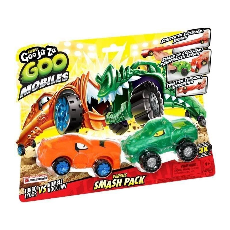 Miniature vehicles - MOOSE TOYS - GOO MOBILES - TURBO TYGER VS RUMBLER