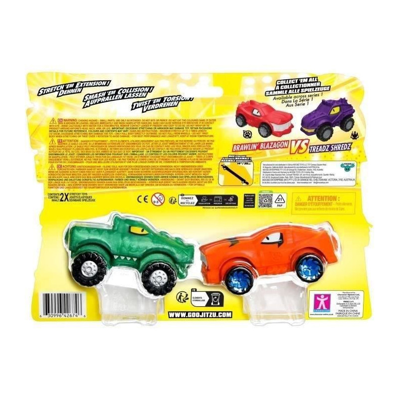 Miniature vehicles - MOOSE TOYS - GOO MOBILES - TURBO TYGER VS RUMBLER
