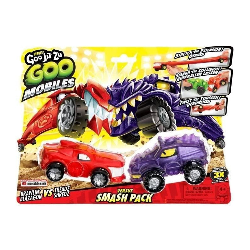 Miniature vehicles - MOOSE TOYS - GOO MOBILES - BLAZAGON VS TREADS SHR