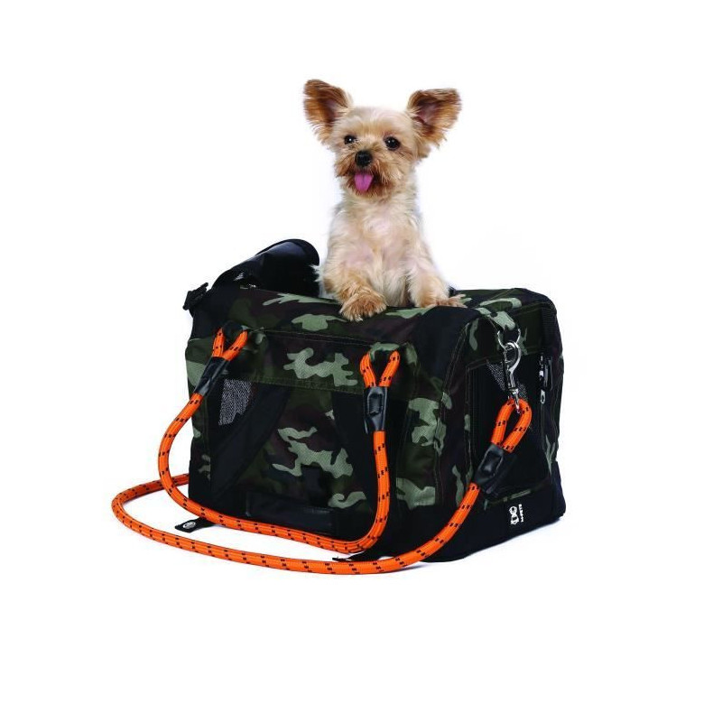 Carrying bag - M PETS - REMIX 2 in 1 Camouflage & Orange - 41 x 28 x 2
