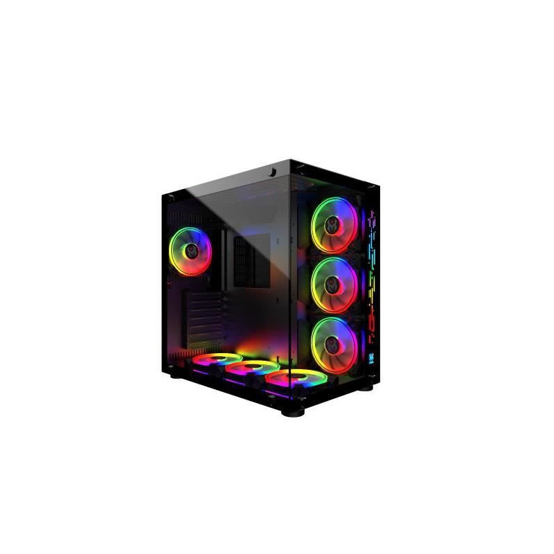 MRED - PC Gamer ATX - Black RGB Crystal Sea