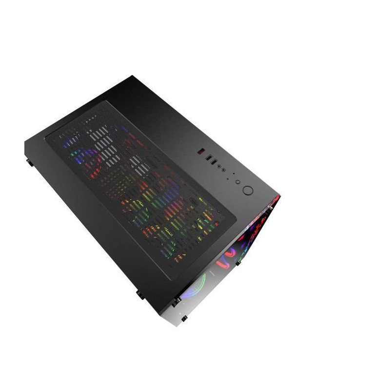 MRED - PC Gamer ATX - Black RGB Crystal Sea