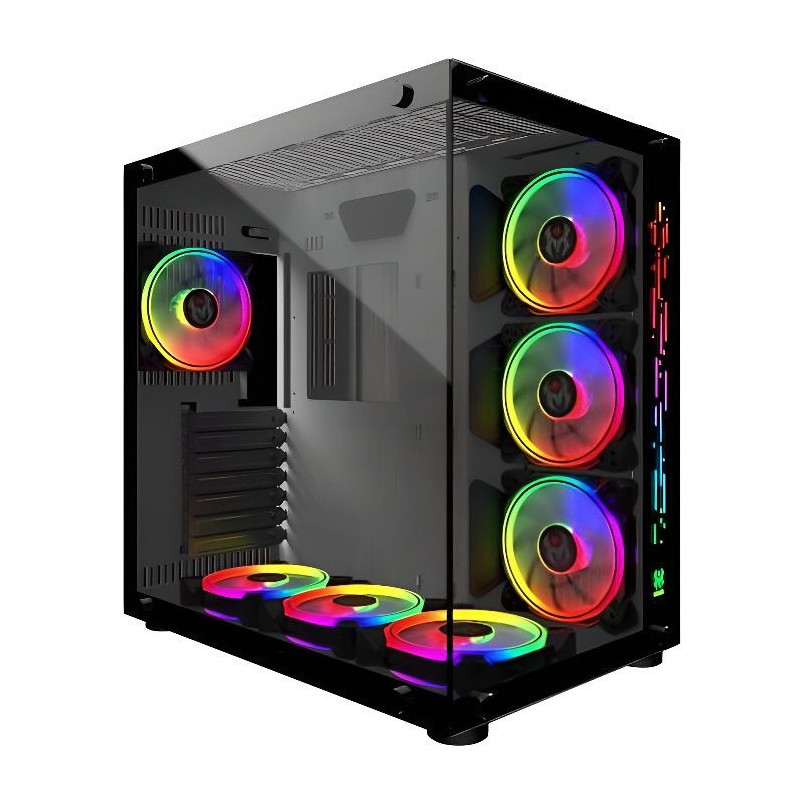 MRED - PC Gamer ATX - White RGB Crystal Sea