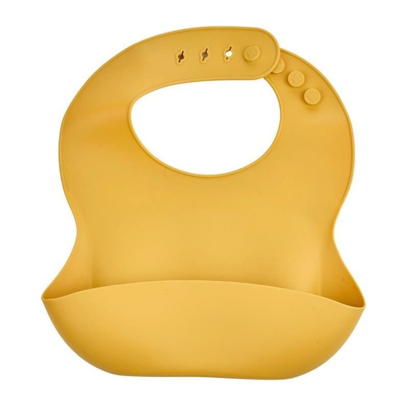 SET OF 2 SILICONE BIBS 1 CACTUS GREEN + 1 HONEY YELLOW