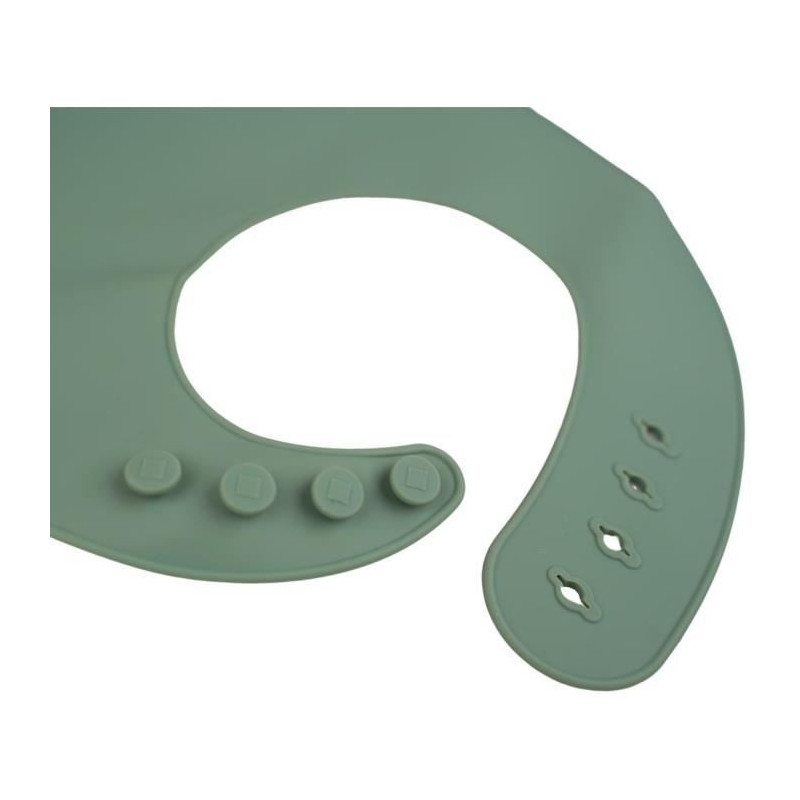 SET OF 2 SILICONE BIBS 1 CACTUS GREEN + 1 GREY
