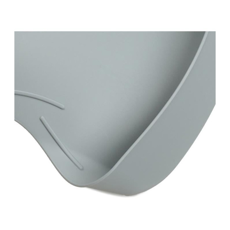SET OF 2 CELADON GREEN BIBOU BIBS - CHARM GREY