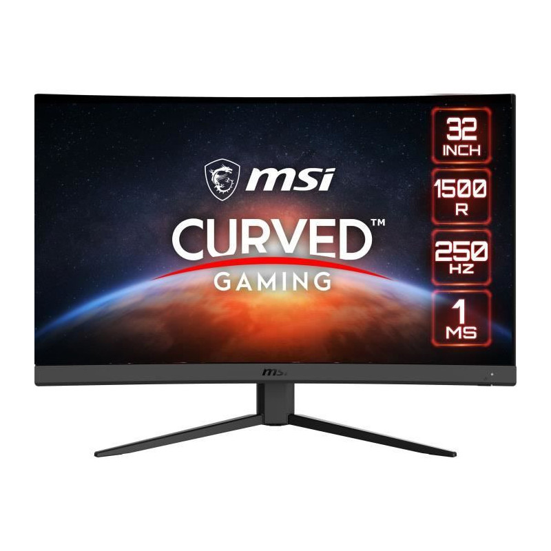 Curved PC Gamer screen - MSI - Optix G32C4X - 31.5 VA FHD 1ms - 250Hz