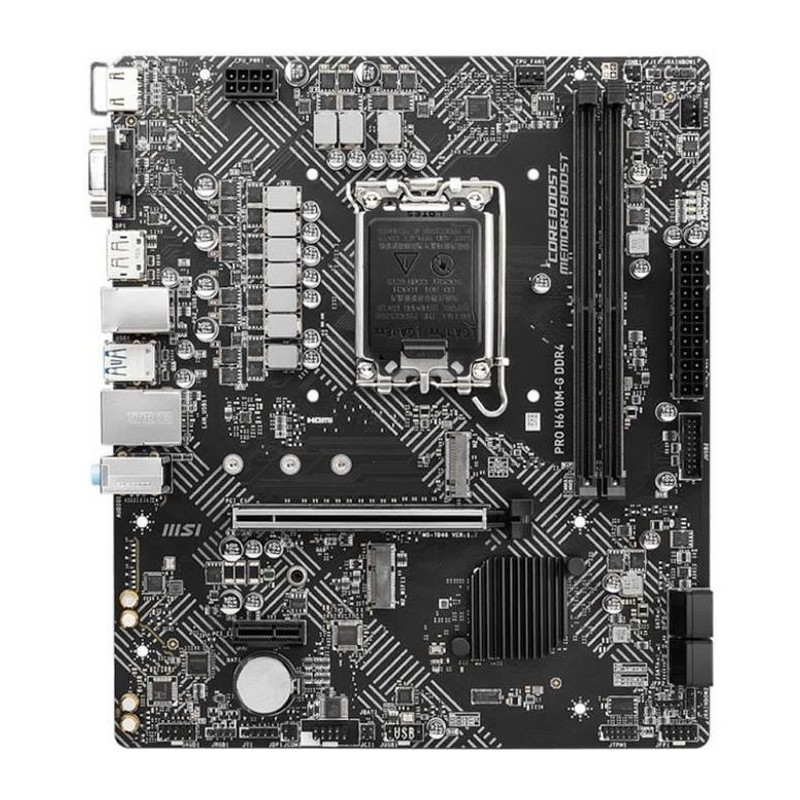 MSI - PRO H610M-G DDR4 - Motherboard - Socket LGA 1700 - Chipset Intel