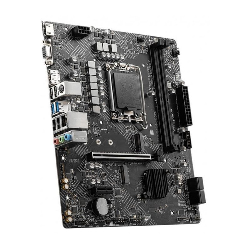 MSI - PRO H610M-G DDR4 - Motherboard - Socket LGA 1700 - Chipset Intel