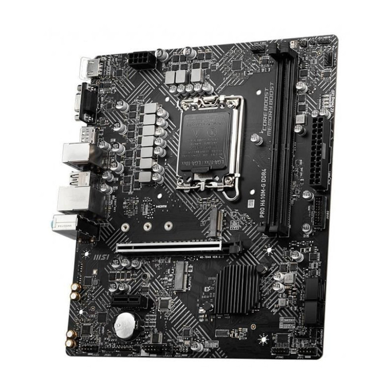 MSI - PRO H610M-G DDR4 - Motherboard - Socket LGA 1700 - Chipset Intel