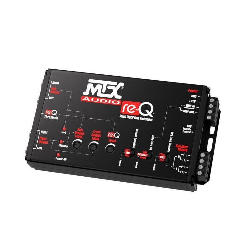 High-end processor high-level inputs to RCA outputs - MTX AUDIO - re-Q