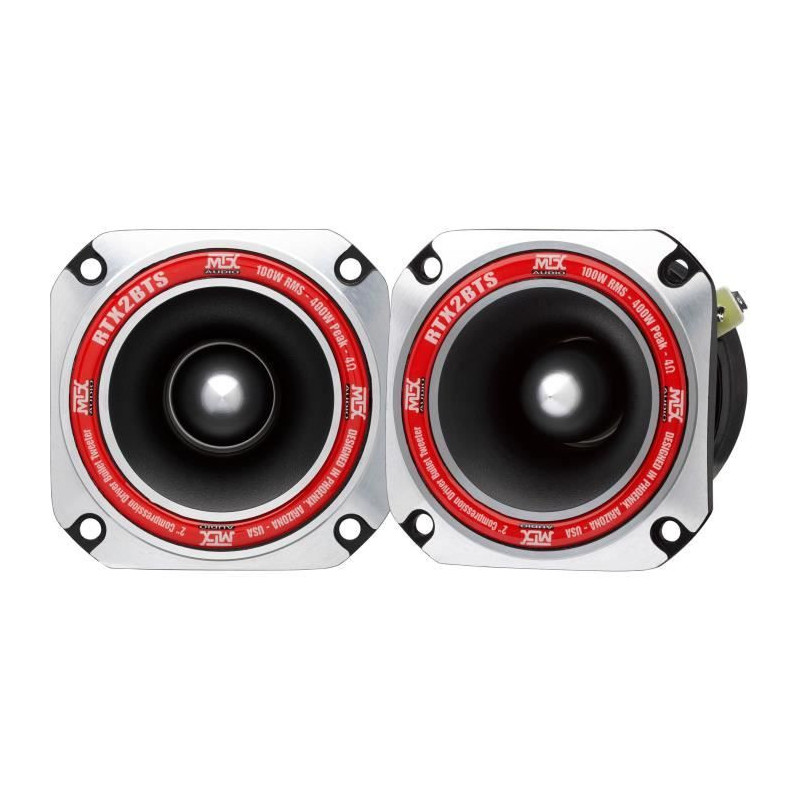 MTX AUDIO - MTX high efficiency tweeter RTX2BTs - Ø8cm - 25mm voice c