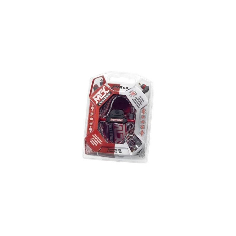MTX 6mm2 Power Supply Pack with RCA StreetWires ZNX6K 5m